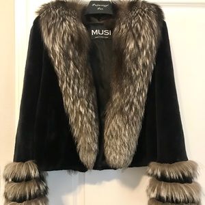 SECOND PRICE DROP! Beaver Jacket w Silver Fox TRIM